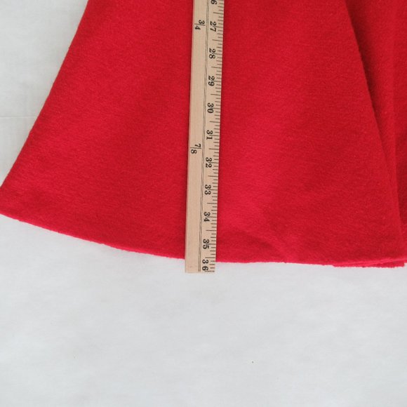 KARL LAGERFELD PARIS Women's Red Jumper Sleeveless Woold Blend Dress Sz 8 *Flaw - Picture 10 of 16